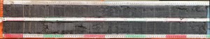 Figure 7 A nicely laminated, 1m-long core section from Rostherne Mere